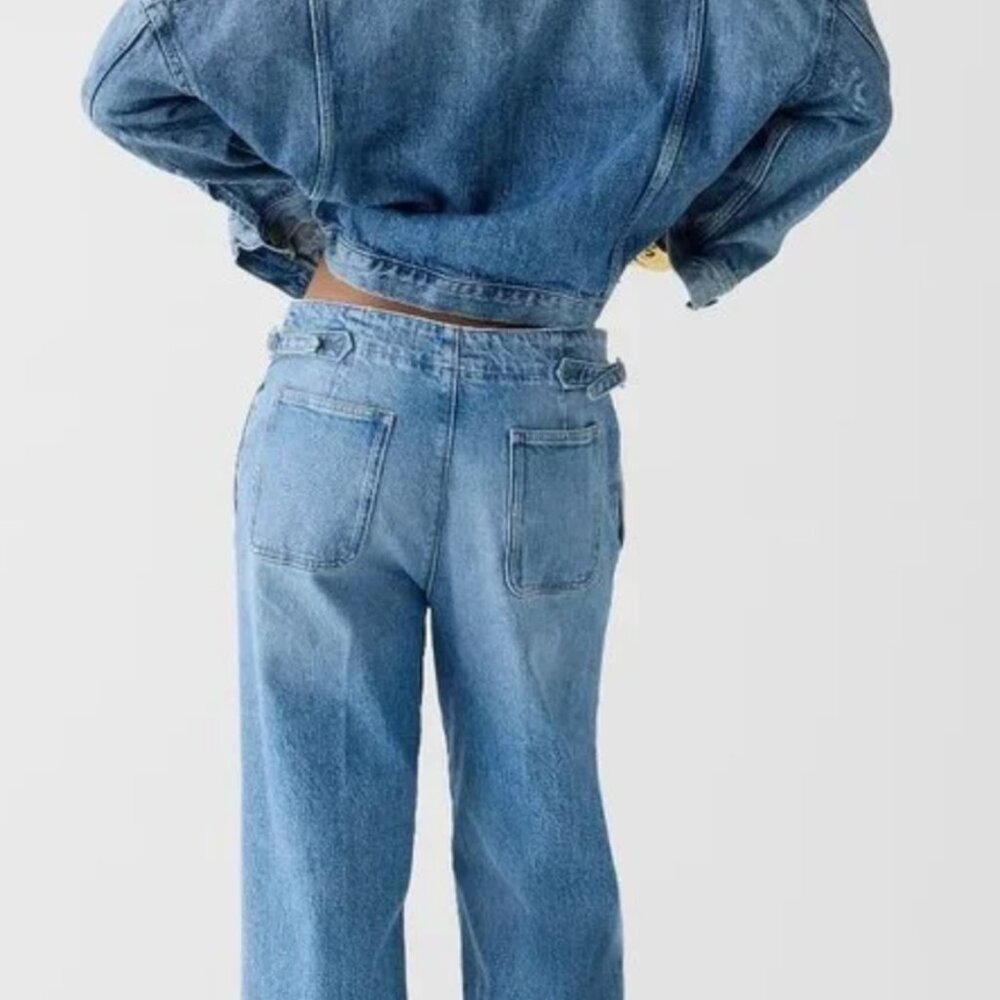 NWT - J. Crew Wide Leg Point Sur Side Tab Jeans - SHORT / PETITE Length